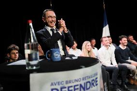 Bruno Retailleau At Public Meeting - Bry Sur Marne