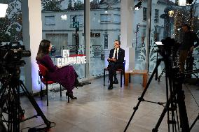 Apolline De Malherbe Interviews Bruno Retailleau - Bry Sur Marne