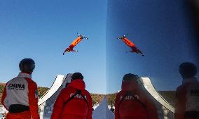 Training Session of Freestyle Skiing Aerials - China