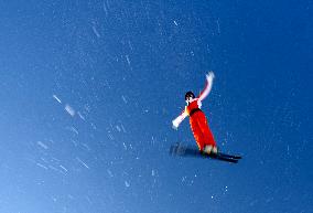 Training Session of Freestyle Skiing Aerials - China