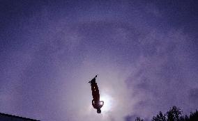 Training Session of Freestyle Skiing Aerials - China