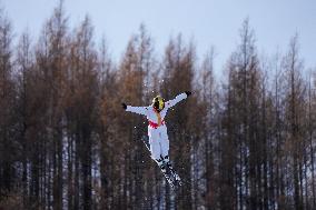 Training Session of Freestyle Skiing Aerials - China