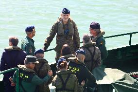 King Felipe VI Visits Civil Guard Maritime Unit - Cadiz