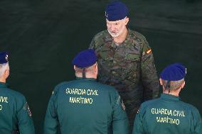 King Felipe VI Visits Civil Guard Maritime Unit - Cadiz