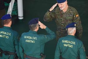 King Felipe VI Visits Civil Guard Maritime Unit - Cadiz