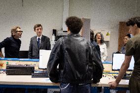 Edouard Geffray visit Gustave Ferrie High School - Paris AJ