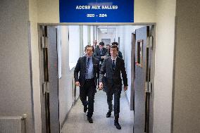 Edouard Geffray visit Gustave Ferrie High School - Paris AJ