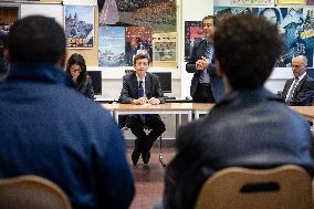 Edouard Geffray visit Gustave Ferrie High School - Paris AJ