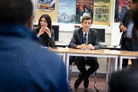Edouard Geffray visit Gustave Ferrie High School - Paris AJ