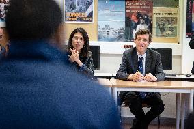 Edouard Geffray visit Gustave Ferrie High School - Paris AJ
