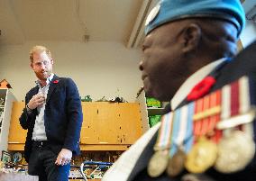 Prince Harry Meets Canada's Oldest Veterans - Toronto