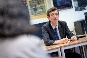 Edouard Geffray visit Gustave Ferrie High School - Paris AJ