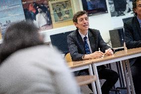 Edouard Geffray visit Gustave Ferrie High School - Paris AJ