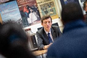 Edouard Geffray visit Gustave Ferrie High School - Paris AJ