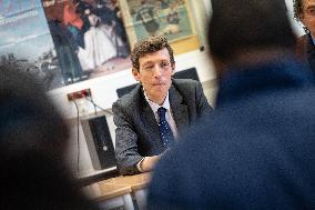 Edouard Geffray visit Gustave Ferrie High School - Paris AJ
