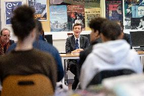 Edouard Geffray visit Gustave Ferrie High School - Paris AJ