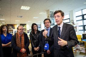 Edouard Geffray visit Gustave Ferrie High School - Paris AJ