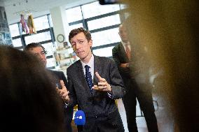 Edouard Geffray visit Gustave Ferrie High School - Paris AJ