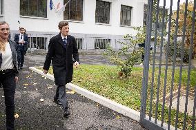 Edouard Geffray visit Gustave Ferrie High School - Paris AJ