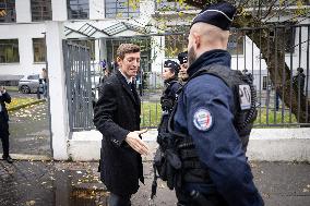 Edouard Geffray visit Gustave Ferrie High School - Paris AJ