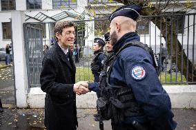 Edouard Geffray visit Gustave Ferrie High School - Paris AJ