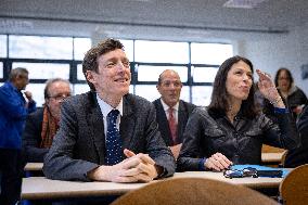 Edouard Geffray visit Gustave Ferrie High School - Paris AJ