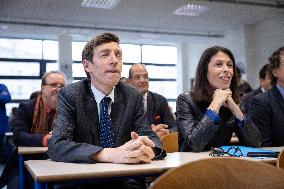 Edouard Geffray visit Gustave Ferrie High School - Paris AJ