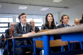 Edouard Geffray visit Gustave Ferrie High School - Paris AJ