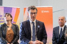 Minister Philippe Baptiste Visits Champollion University In Albi - France