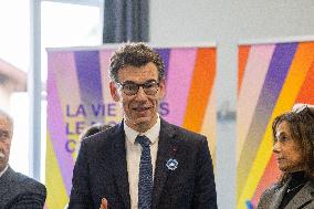 Minister Philippe Baptiste Visits Champollion University In Albi - France