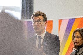 Minister Philippe Baptiste Visits Champollion University In Albi - France