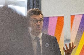 Minister Philippe Baptiste Visits Champollion University In Albi - France