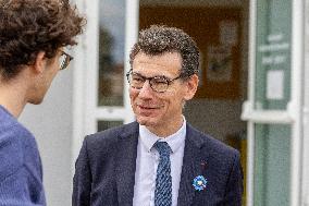 Minister Philippe Baptiste Visits Champollion University In Albi - France