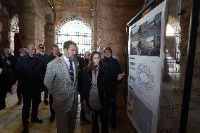 Minister Salvini and Mayor Tommasi Visit Arena In Verona - Italy