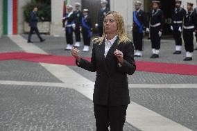 Giorgia Meloni Receives Palestinian Authority President - Rome