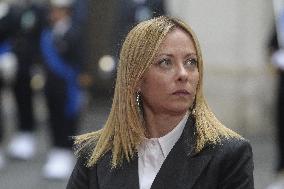 Giorgia Meloni Receives Palestinian Authority President - Rome