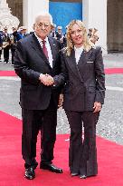 Giorgia Meloni Receives Palestinian Authority President - Rome