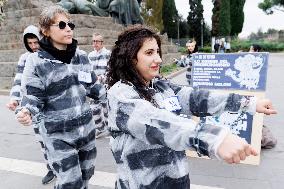 Flash Mob for Legalization of Soft Drugs - Rome