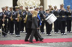 Giorgia Meloni Receives Palestinian Authority President - Rome