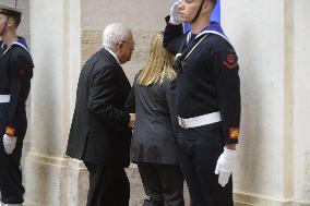 Giorgia Meloni Receives Palestinian Authority President - Rome