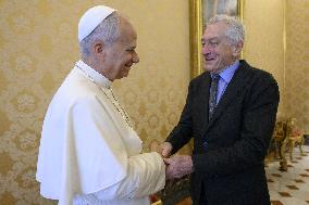 Pope Leo XIV Meets with Robert De Niro - Vatican