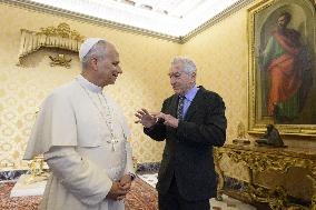 Pope Leo XIV Meets with Robert De Niro - Vatican