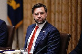 Trump Hosts a Bilateral Lunce with PM Orban of Hungary