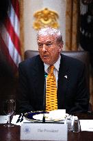 Trump Hosts a Bilateral Lunce with PM Orban of Hungary