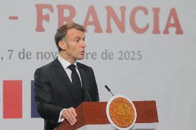 Emmanuel Macron hold News Conference in Mexico