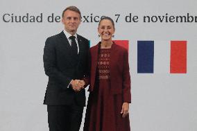 Emmanuel Macron hold News Conference in Mexico