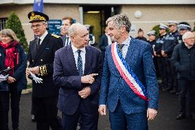Marie-Pierre Vedrenne at inauguration of police headquarters in Dinard