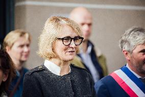 Marie-Pierre Vedrenne at inauguration of police headquarters in Dinard