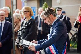 Marie-Pierre Vedrenne at inauguration of police headquarters in Dinard