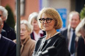 Marie-Pierre Vedrenne at inauguration of police headquarters in Dinard